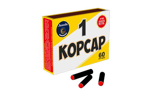 Петарды Корсар 1 в пленке  в Таштаголе