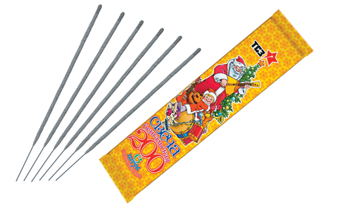  Бенгальские свечи 6 шт 200 мм в пакете  в Таштаголе