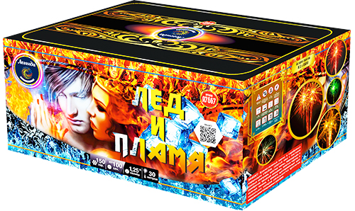  Батарея салютов Лед и пламя  в Таштаголе